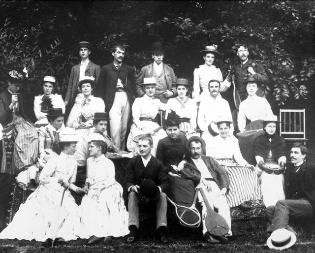 Group on my tennis ground 1889